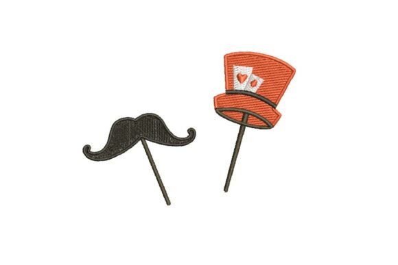 Carnival Photo Booth Props Embroidery Design Set