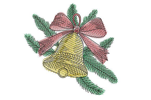 Christmas Bell Embroidery Designs
