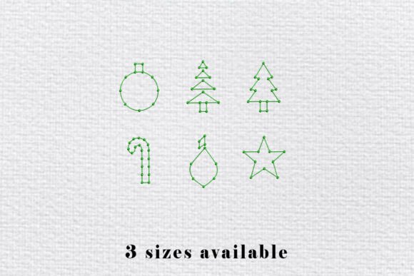 Christmas Outline Embroidery Bundle