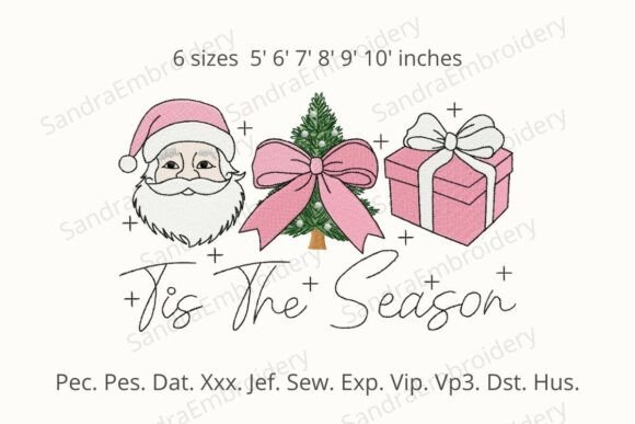 Christmas Season Embroidery Design