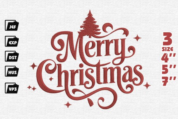 Elegant Ornate Merry Christmas Flourish