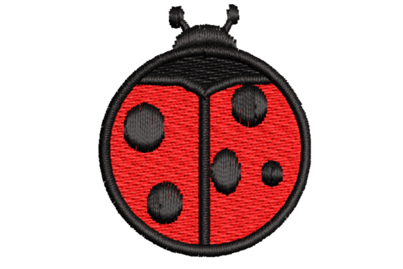 Lovely Ladybug Embroidery Design