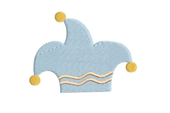 Playful Jester Hat Embroidery Design