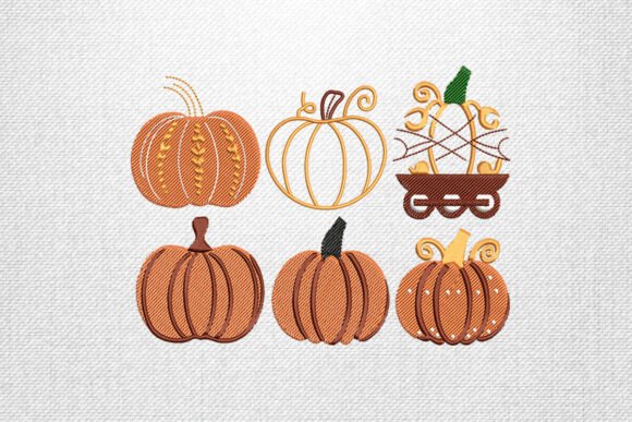 Pumpkin Patch Embroidery Design Set