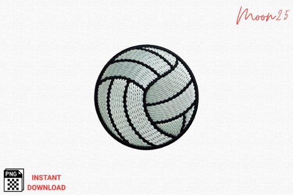 Volleyball Ball Embroidery PNG